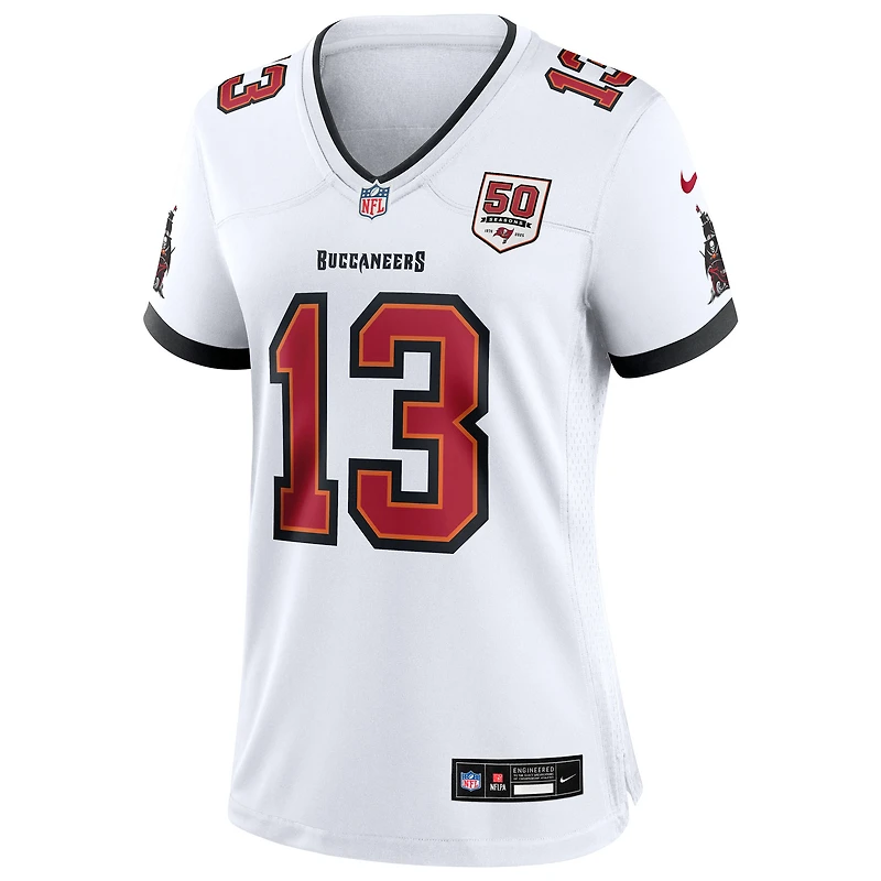 Women's Nike Mike Evans White Tampa Bay Buccaneers 50th Season Game Jersey