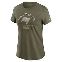Women's Nike Olive Tampa Bay Buccaneers 2025 Salute to Service Sideline T-Shirt
