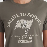 Women's Nike Olive Tampa Bay Buccaneers 2025 Salute to Service Sideline T-Shirt