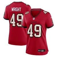 Maillot de match Nike Owen Wright rouge des Buccaneers Tampa Bay pour femmes