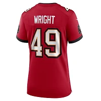 Women's Nike Owen Wright  Red Tampa Bay Buccaneers Team Game Jersey