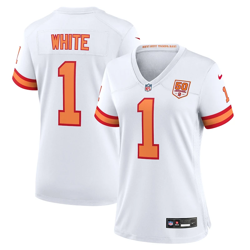 Women's Nike Rachaad White '76 Tampa Bay Buccaneers 50th Season Game Jersey