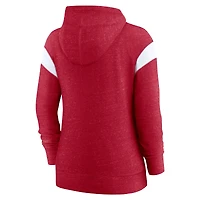 Nike Tampa Bay Buccaneers Monaco rouge/blanc pour femme - Chandail à capuchon avec fermeture éclair sur toute la longueur