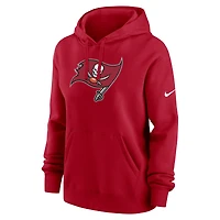 Sweat à capuche en polaire Nike Tampa Bay Buccaneers Club pour femme Rouge