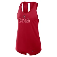 Débardeur Nike rouge Tampa Bay Buccaneers Crossback Performance pour femme