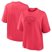 T-shirt Nike rouge Glory Arch Boxy pour femme des Tampa Bay Buccaneers