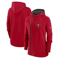 Women's Nike Red Tampa Bay Buccaneers Primetime Raglan Sleeve Full-Zip Hoodie