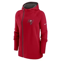 Sweat à capuche et manches raglan Nike Tampa Bay Buccaneers Primetime rouge pour femme