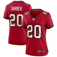 Maillot de joueur retraité du match des Buccaneers Tampa Bay Nike Ronde Barber rouge pour femme