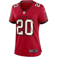 Maillot de joueur retraité du match des Buccaneers Tampa Bay Nike Ronde Barber rouge pour femme