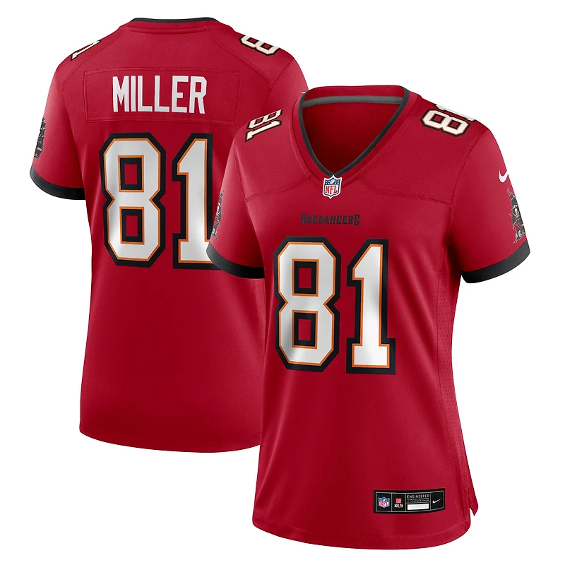 Women's Nike Ryan Miller Red Tampa Bay Buccaneers Team Game Jersey