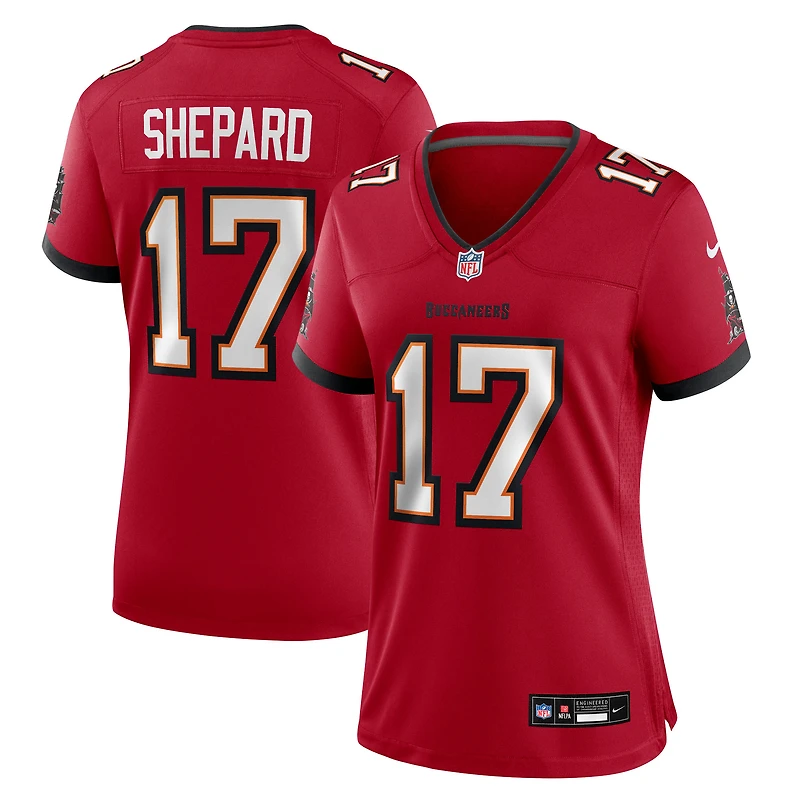 Maillot Nike Sterling Shepard rouge pour femme des Buccaneers de Tampa Bay