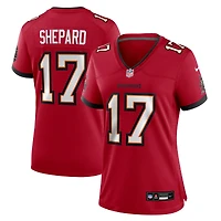 Maillot Nike Sterling Shepard rouge pour femme des Buccaneers de Tampa Bay