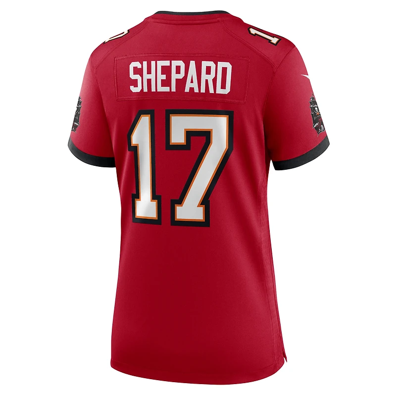 Maillot Nike Sterling Shepard rouge pour femme des Buccaneers de Tampa Bay