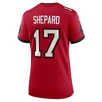 Maillot Nike Sterling Shepard rouge pour femme des Buccaneers de Tampa Bay