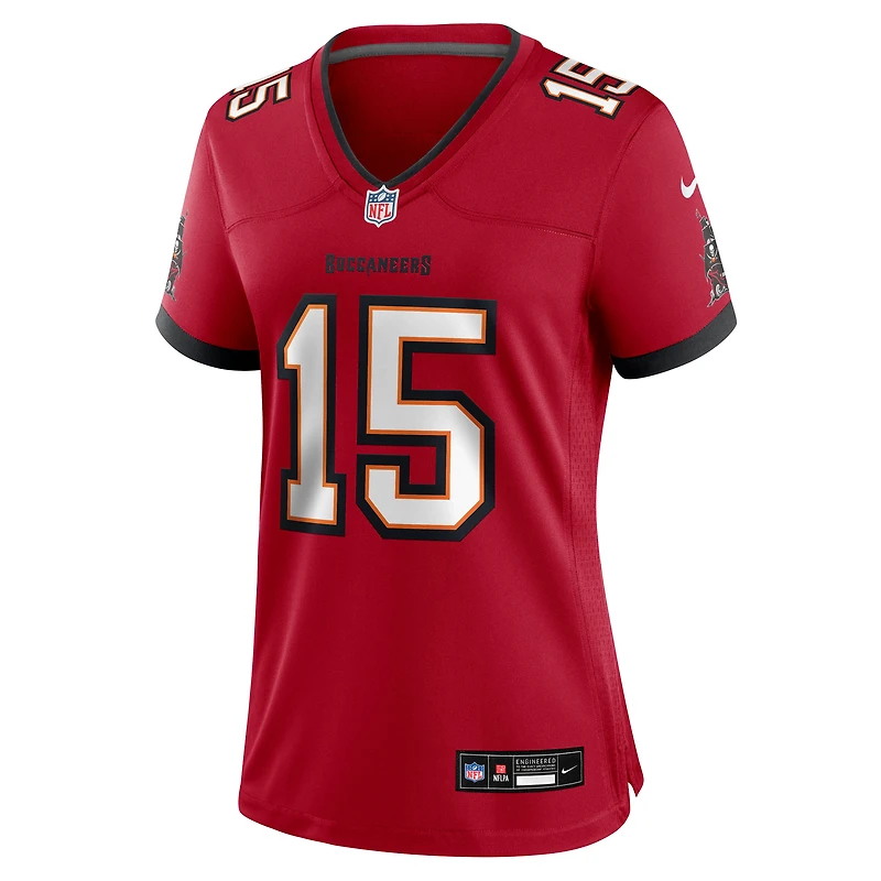 Women's Nike Tez Johnson  Red Tampa Bay Buccaneers Team Game Jersey