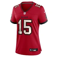 Women's Nike Tez Johnson  Red Tampa Bay Buccaneers Team Game Jersey