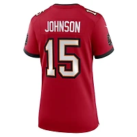 Women's Nike Tez Johnson  Red Tampa Bay Buccaneers Team Game Jersey