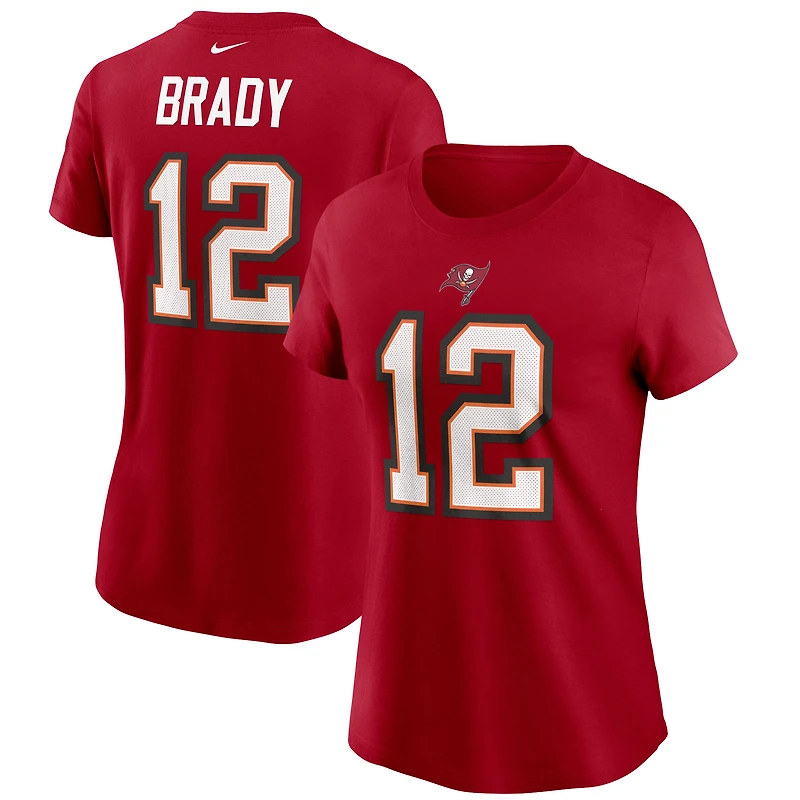 Women's Nike Tom Brady Tampa Bay Buccaneers Name & Number T-Shirt