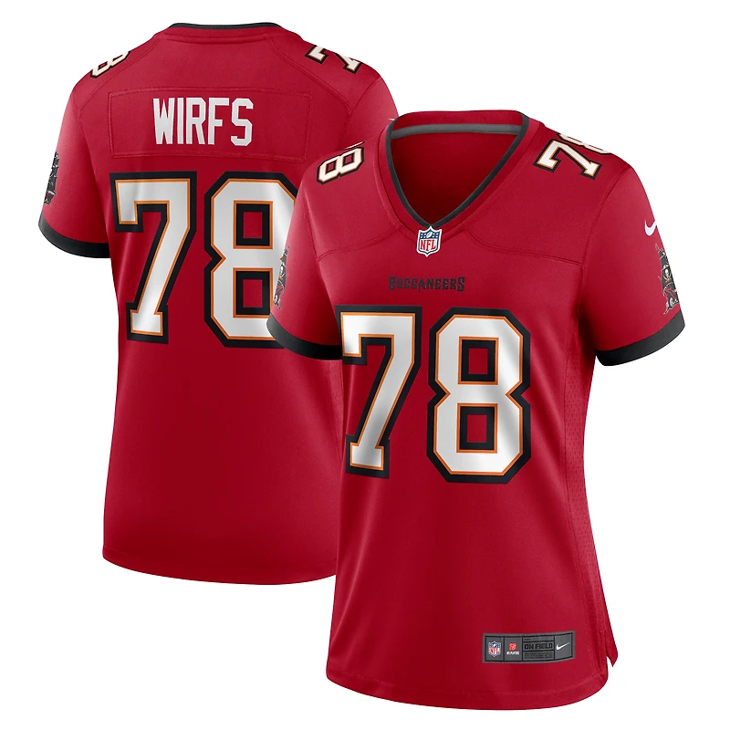 Women's Nike Tristan Wirfs  Red Tampa Bay Buccaneers Team Game Jersey