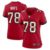 Women's Nike Tristan Wirfs  Red Tampa Bay Buccaneers Team Game Jersey