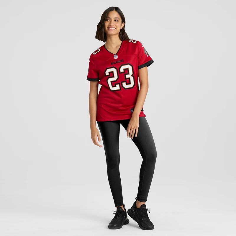 Maillot Nike Tykee Smith rouge pour femme des Buccaneers de Tampa Bay