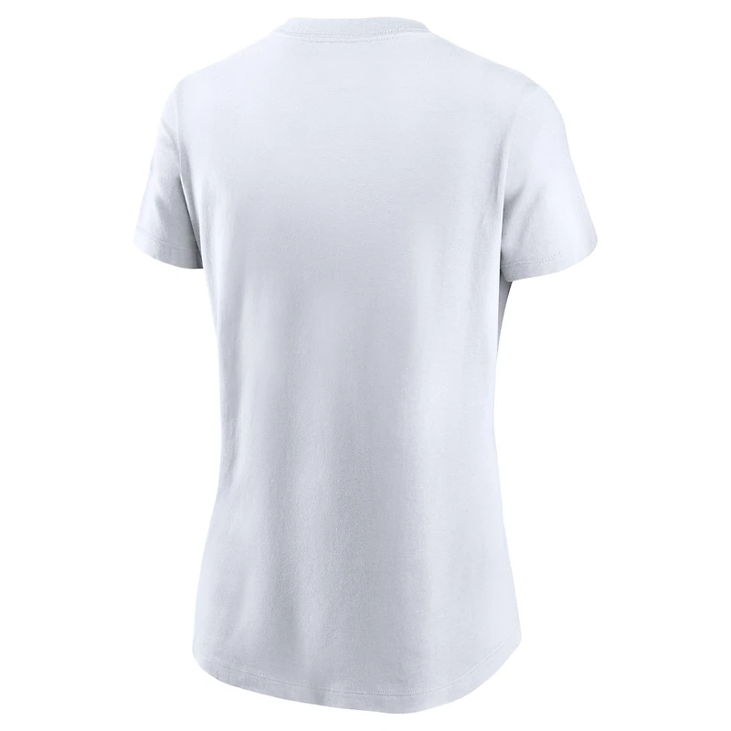 T-shirt Nike blanc pour femme, 50e saison des Tampa Bay Buccaneers