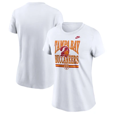 T-shirt Nike blanc pour femme, 50e saison des Tampa Bay Buccaneers