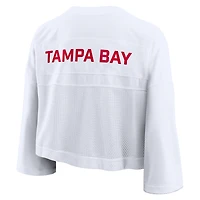 Maillot Nike blanc Tampa Bay Buccaneers Primetime court en maille Dri-FIT pour femme