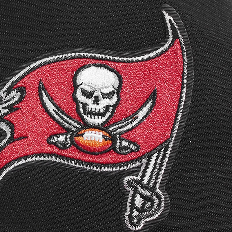 Sweat à capuche zippé logo fendu Pro Standard noir pour femme des Buccaneers de Tampa Bay