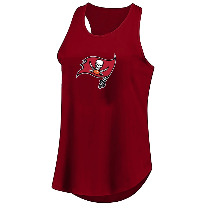Women's Profile  Red Tampa Bay Buccaneers Plus Basic Tank Top