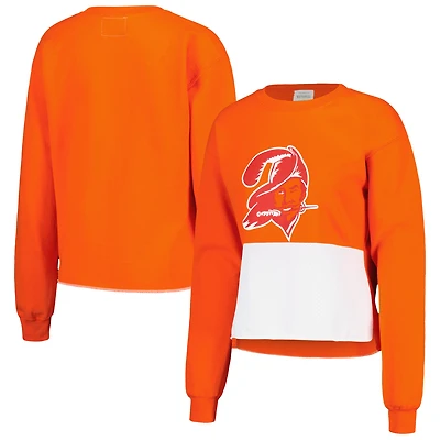 V108510 Bucs 23 Col rond court rétro pour femmes SWTLADCRW