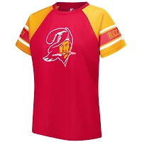 Haut raglan à blocs de couleurs 1er tour des Buccaneers Tampa Bay orange starter pour femmes