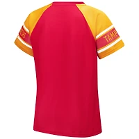 Haut raglan à blocs de couleurs 1er tour des Buccaneers Tampa Bay orange starter pour femmes
