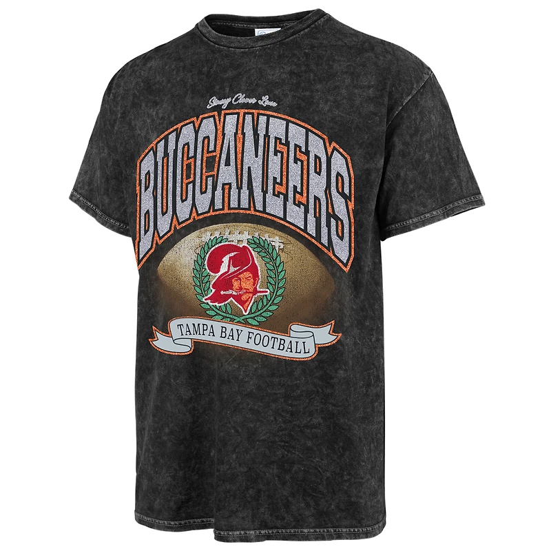 Women's Stoney Clover Lane x '47 Black Tampa Bay Buccaneers Glitter Rocker Retro Tubular T-Shirt