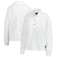 T-shirt blanc en maille technique mixte The Wild Collective pour femme des Buccaneers de Tampa Bay