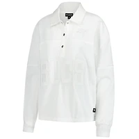 T-shirt blanc en maille technique mixte The Wild Collective pour femme des Buccaneers de Tampa Bay