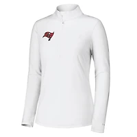 Women's Tommy Bahama White Tampa Bay Buccaneers Sport Playa Vista IslandZone Quarter-Zip Jacket