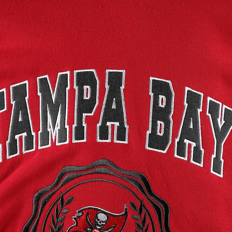 Sweat à capuche Tommy Hilfiger Tampa Bay Buccaneers Becca pour femme, rouge, épaules tombantes