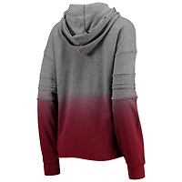 Chandail à capuchon Dip-Dye Superstar des Tampa Bay Buccaneers Touch gris chiné/rouge pour femme