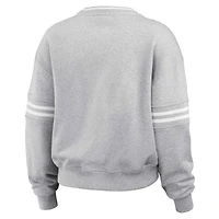 Sweat-shirt court gris chiné des Tampa Bay Buccaneers pour femme WEAR by Erin Andrews