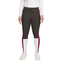 Women's WEAR by Erin Andrews Pewter/Red Tampa Bay Buccaneers Color-Block Leggings