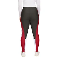 Women's WEAR by Erin Andrews Pewter/Red Tampa Bay Buccaneers Color-Block Leggings