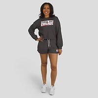 Ensemble de détente pour femme WEAR by Erin Andrews, maillot rugby épais en étain des Buccaneers Tampa Bay, t-shirt à manches longues et short