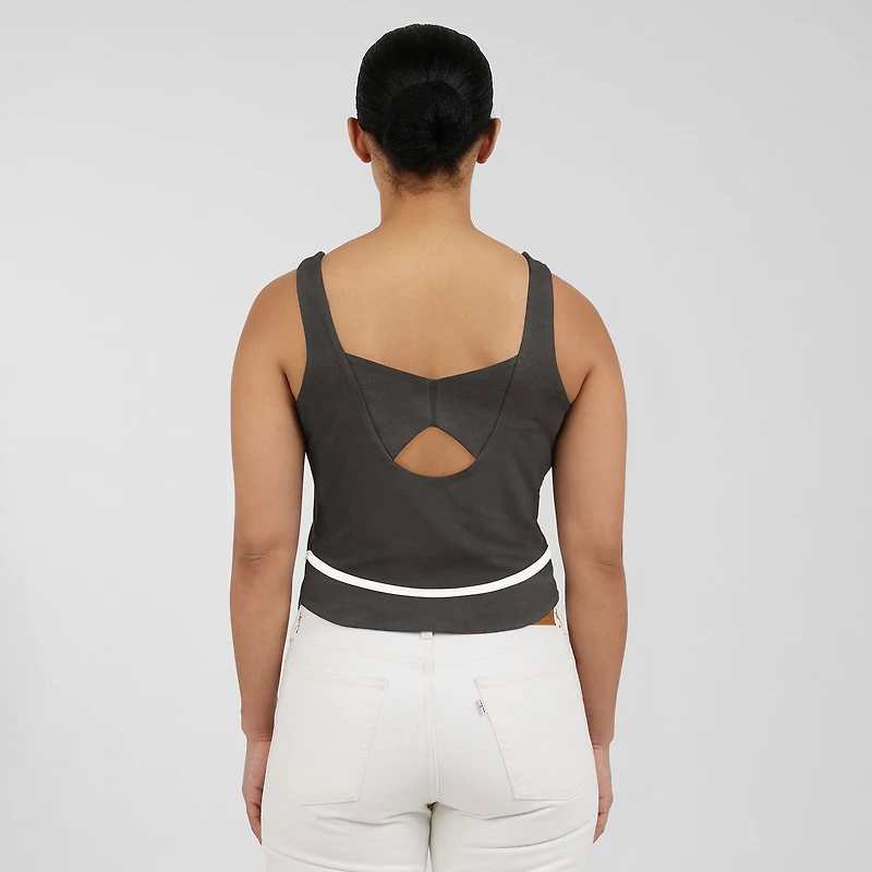 Débardeur à col carré en étain Tampa Bay Buccaneers pour femme WEAR by Erin Andrews