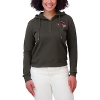 Women's WEAR by Erin Andrews  Pewter Tampa Bay Buccaneers Waffle Hoodie Pullover Top