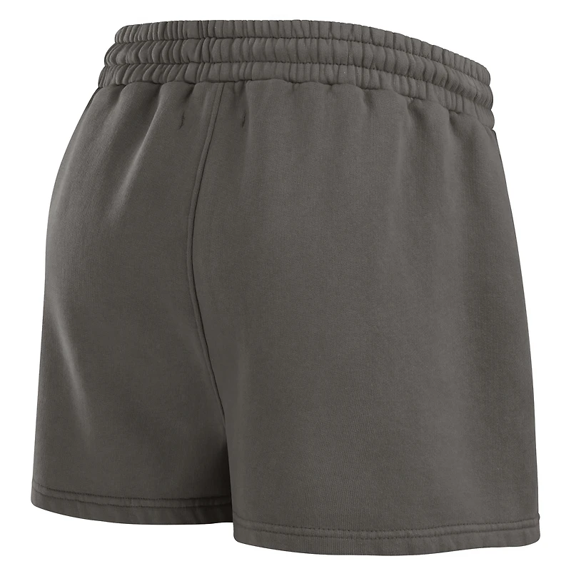 Ensemble de détente pour femme WEAR by Erin Andrews Pewter Tampa Bay Buccaneers en molleton délavé avec t-shirt à manches longues et short