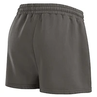 Ensemble de détente pour femme WEAR by Erin Andrews Pewter Tampa Bay Buccaneers en molleton délavé avec t-shirt à manches longues et short