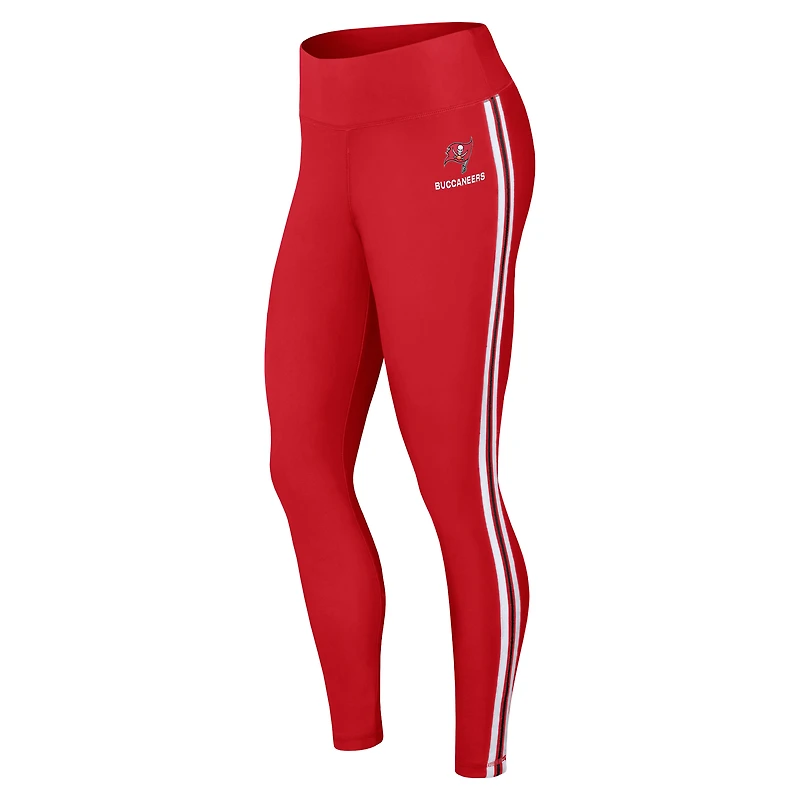 Leggings à blocs de couleurs rouges Tampa Bay Buccaneers pour femmes WEAR by Erin Andrews
