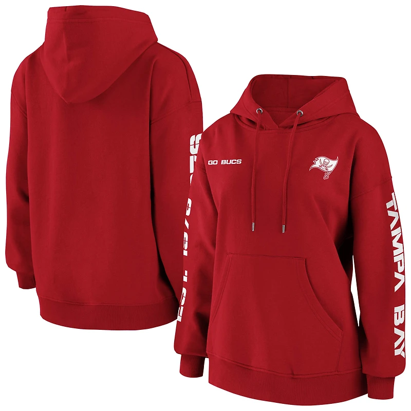Pull-over à capuche rouge Tampa Bay Buccaneers pour femme de la marque WEAR by Erin Andrews